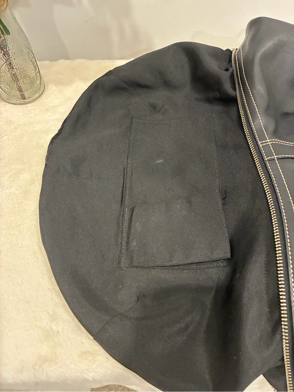 Coach Soho 10032 Black Leather Hobo Shoulder Bag Contrast Stitching Y2K - Picture 12 of 15